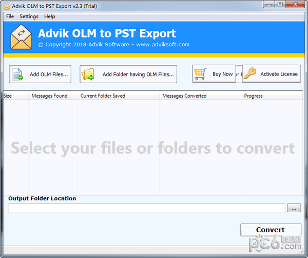 Advik  OLM  to  PST  Export(OLM转PST)