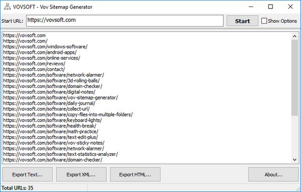 Vov  Sitemap  Generator(站点地图创建工具)