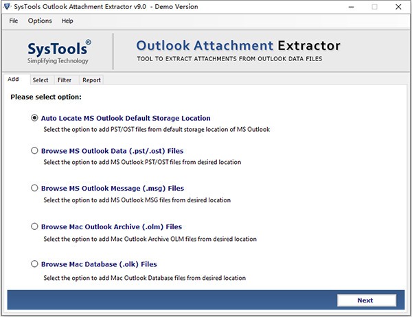 SysTools  Outlook  Attachment  Extractor(邮件附件提取工具)