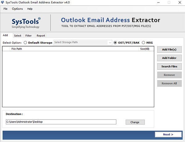 SysTools  Outlook  Email  Address  Extractor(邮箱处理工具)