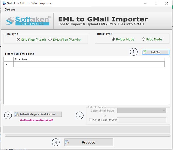 Softaken  EML  to  GMail  Importer(邮件导入工具)