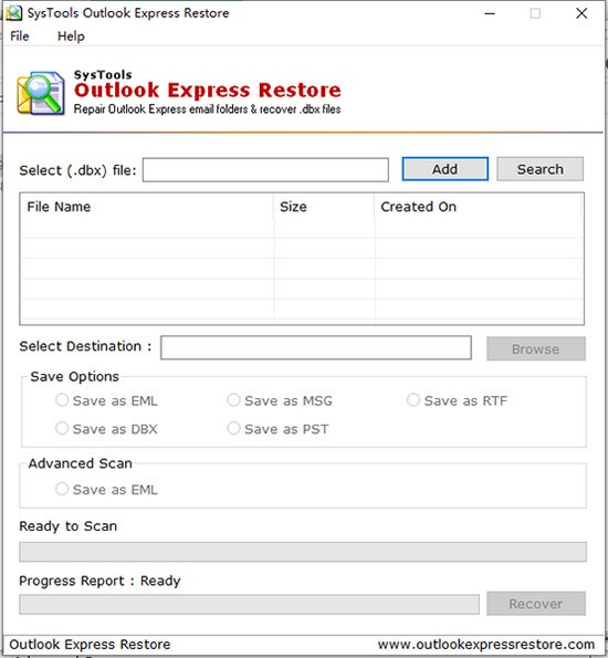 SysTools  Outlook  Express  Restore(电子邮件恢复软件)