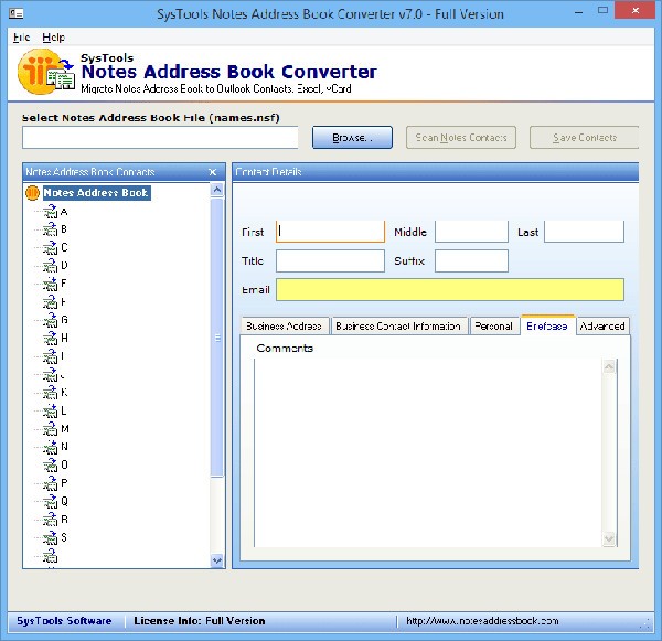 SysTools  Notes  Address  Book  Converter(邮箱处理工具)