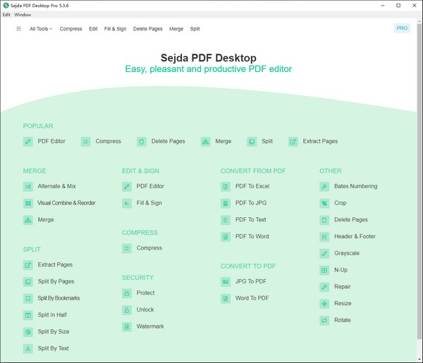 Sejda  PDF  Desktop  Pro(多功能PDF管理软件)