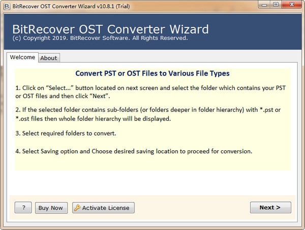 BitRecover  OST  Converter  Wizard