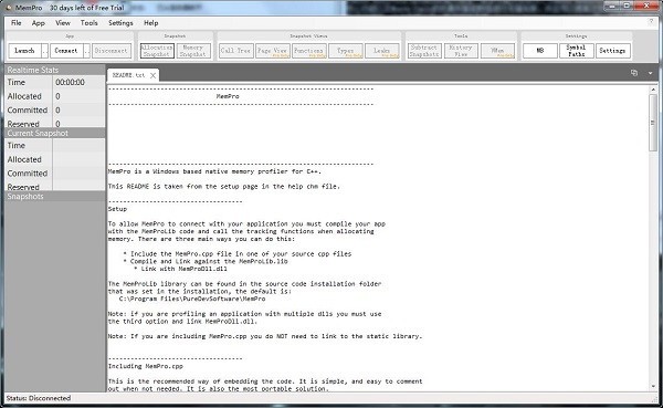 Puredev  MemPro(内存分析工具)