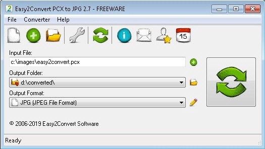 Easy2Convert  PCX  to  JPG(PCX转JPG工具)