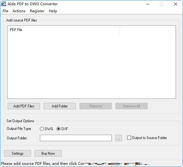 Aide  PDF  to  DWG  Converter(PDF转DWG转换器)