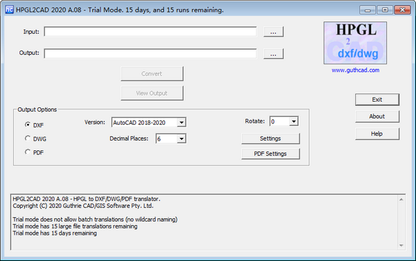 HPGL2CAD  2020 (plt转dxf工具)