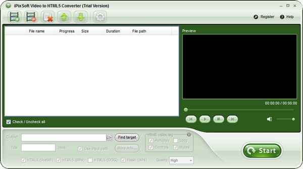 iPixSoft  Video  to  HTML5 Converter(HTML5视频转换器)