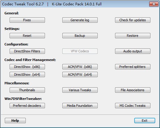 K-Lite  Codec  Pack  Full(影音解码器)