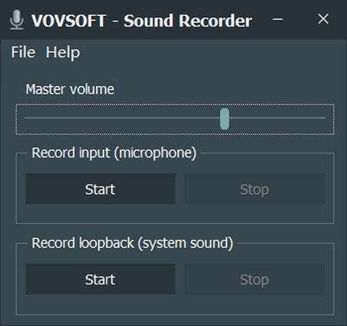 Vovsoft  Sound  Recorder(音频录制工具)