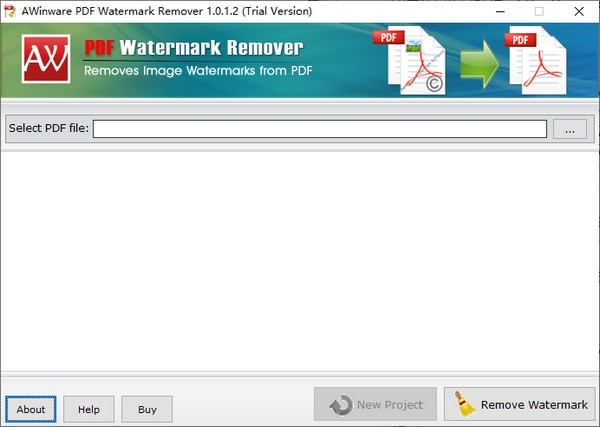 AWinware  PDF  Watermark  Remove(PDF去水印工具)