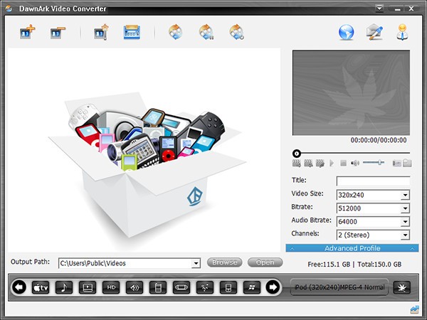 DawnArk  Video  Converter(视频转换工具)