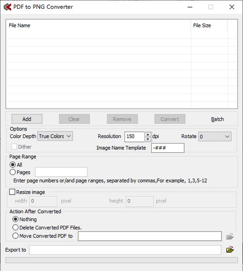 Digitzone  PDF  to  PNG  Converter(PDF文件转换工具)