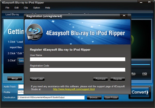 4Easysoft  Blu-ray  to  iPod  Ripper(蓝光转iPod转换器)