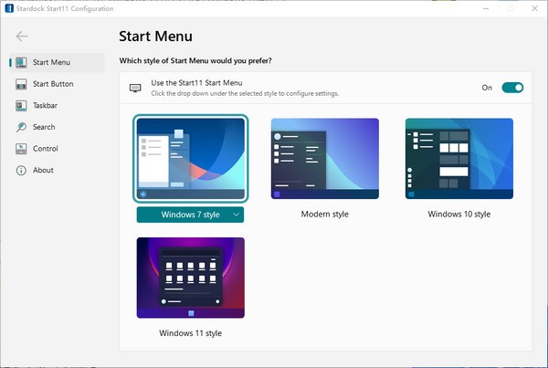 Stardock  Start11(Win11经典开始菜单工具)