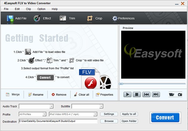 4Easysoft  FLV  to  Video  Converter(视频转换软件)