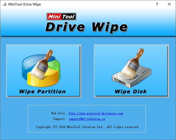 MiniTool  Drive  Wipe(磁盘数据擦除工具)