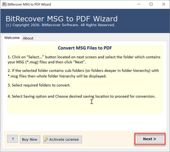 BitRecover  MSG  to  PDF  Wizard(MSG到PDF转换器软件)