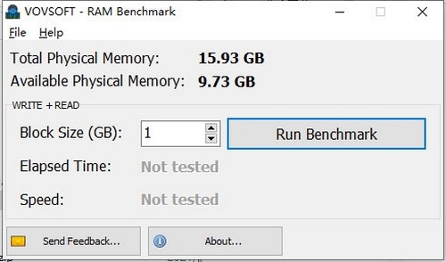 Vovsoft  RAM  Benchmark(内存基准测试工具)