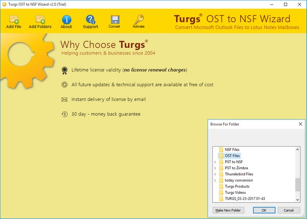 Turgs  OST  to  NSF  Wizard(OST到NSF转换工具)