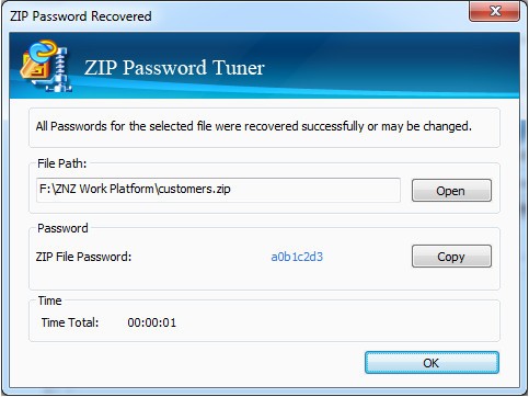 Cocosenor  ZIP  Password  Tuner(zip密码恢复工具)