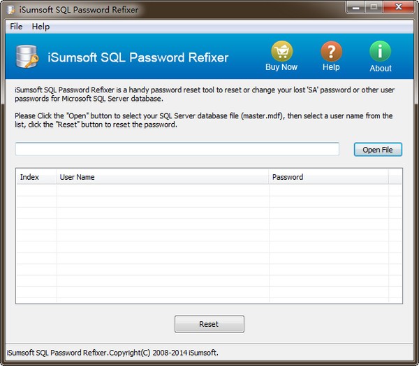 iSumsoft  SQL  Password  Refixer(密码重置软件)