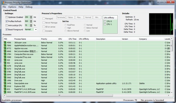 Process  Priority  Optimizer(进程优化工具)