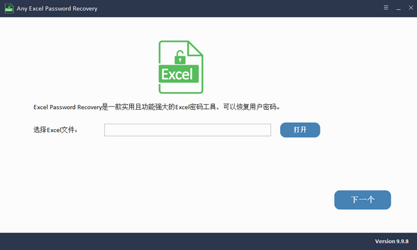 Any  Excel  Password  Recovery(excel密码恢复软件)