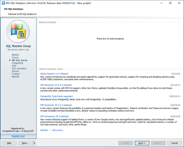 MS  SQL  Data  Sync