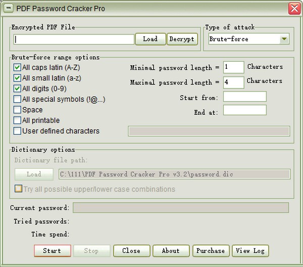 PDF  Password  Cracker  Pro(PDF文件解密工具)