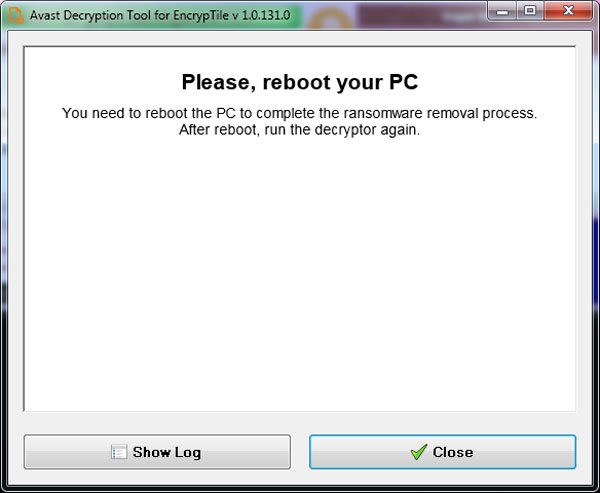 Avast  Decryption  Tools  for  EncrypTile(防勒索软件)