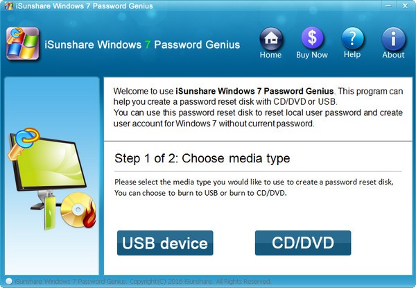 iSunshare  Windows  7 Password  Genius(Windows7密码恢复工具)