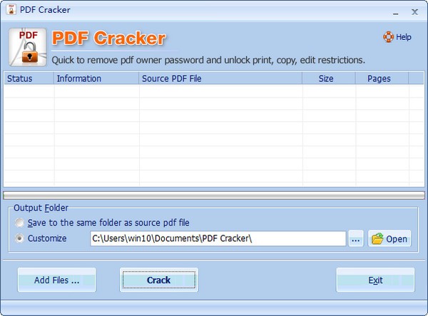 PDF  Cracker(pdf密码解除工具)