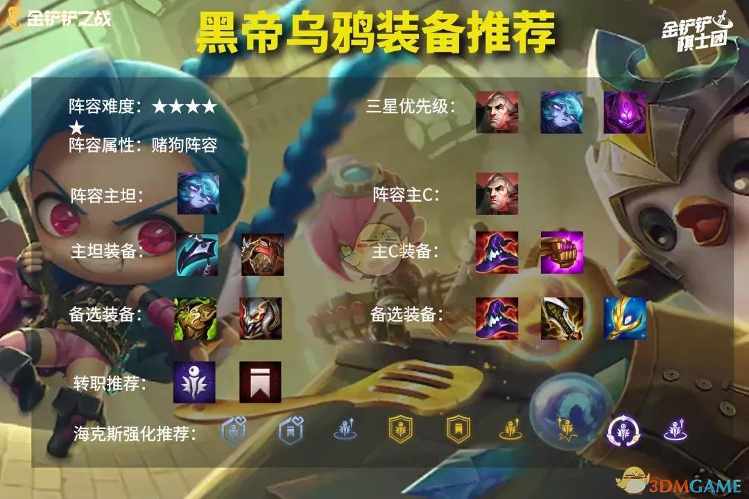 《金铲铲之战》帝国乌鸦装备搭配攻略